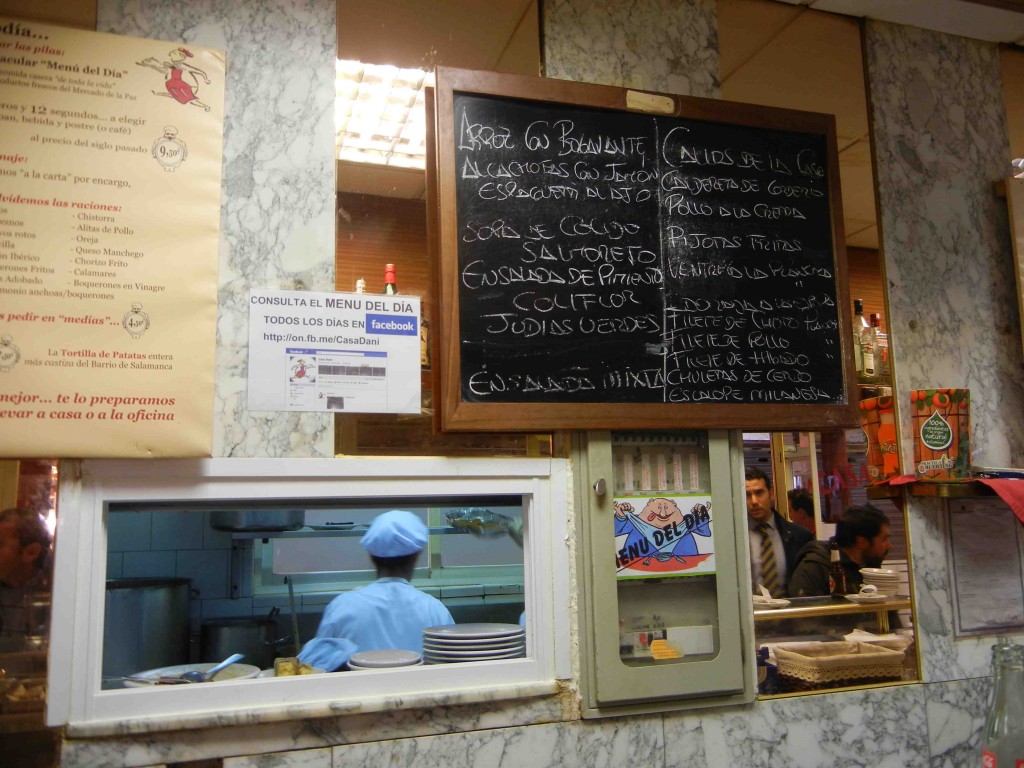menu casa dani