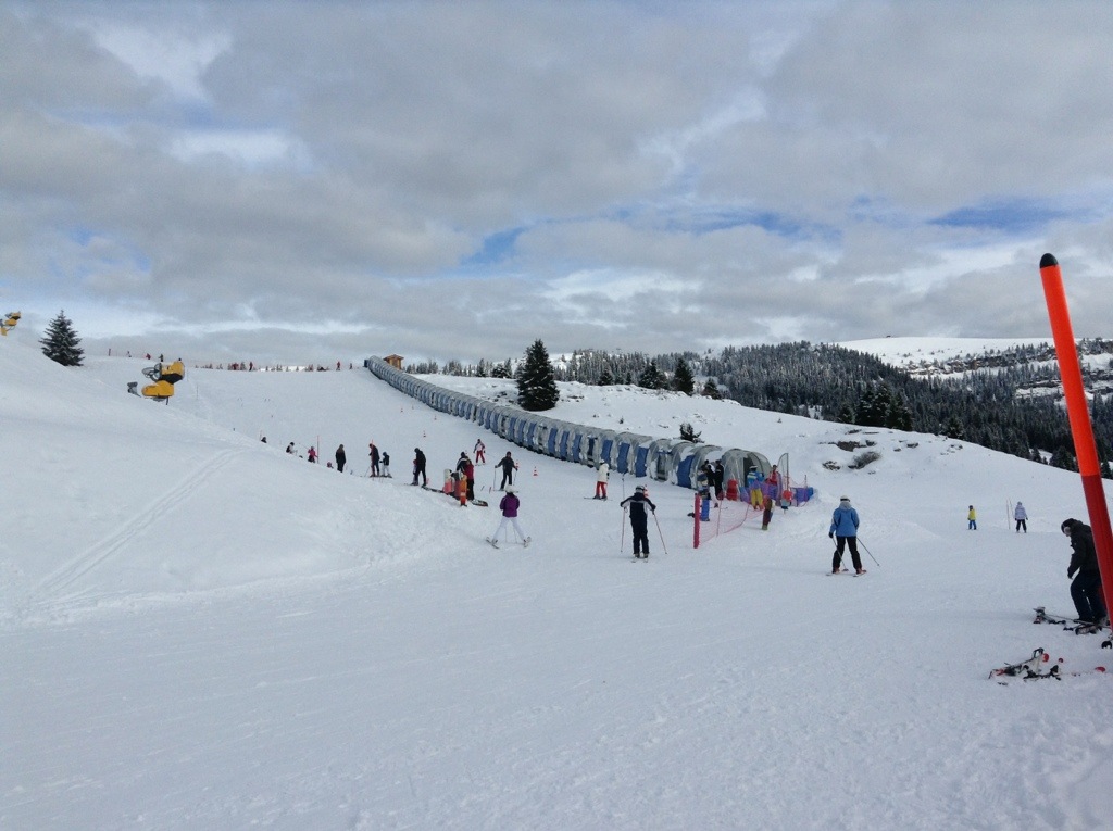 campo prova per sci per bambini