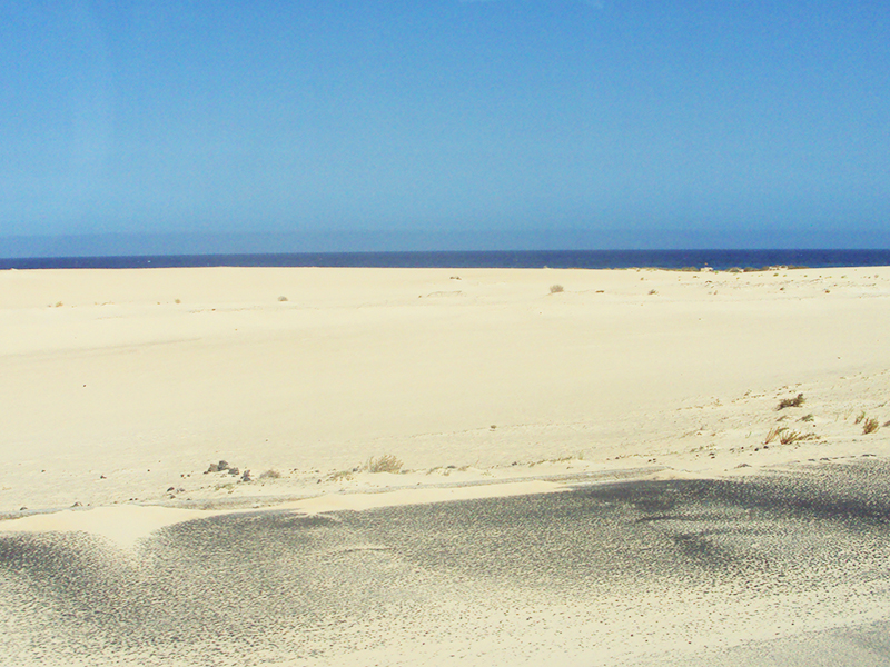 La bianca spiaggia di Corralejo